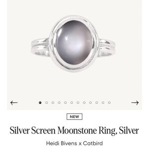 Catbird x Heidi Bivens Silver Screen Moonstone Ring
